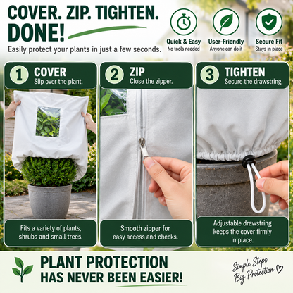 50% OFF | Protect Your Plants From Frost – Breathable Reusable Winter Cover