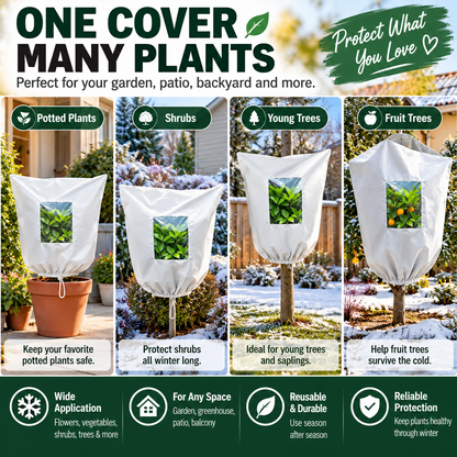 50% OFF | Protect Your Plants From Frost – Breathable Reusable Winter Cover