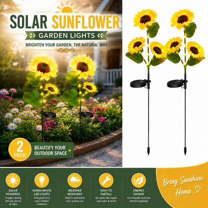 🌻 50% OFF Today | Solar Sunflower Lights – Bright & Beautiful