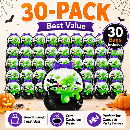 👻Early Halloween Special 49% OFF👻-Halloween Transparent Pumpkin Favor Bags