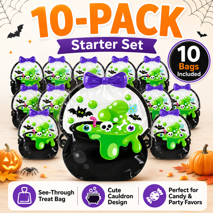 👻Early Halloween Special 49% OFF👻-Halloween Transparent Pumpkin Favor Bags