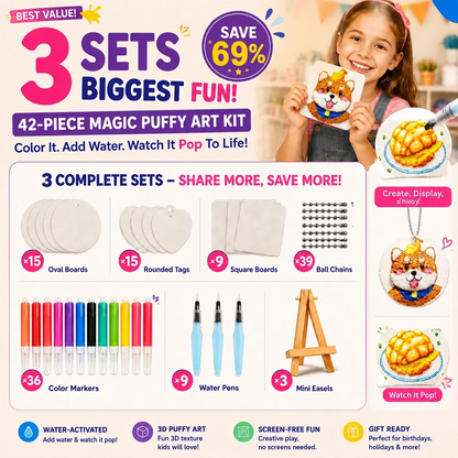 🔥🔥Last Day 69% OFF🔥3D Puffy Texture Paper- Turn Simple Drawings Into Fun Puffy 3D Art🪄