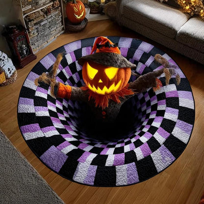 Halloween 3D Spooky Round Floor Mat