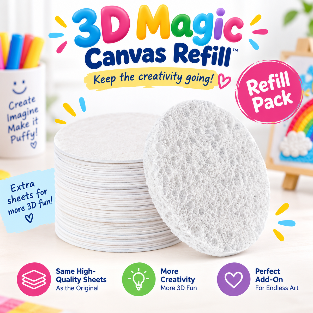3D Magic Canvas Refill Pack