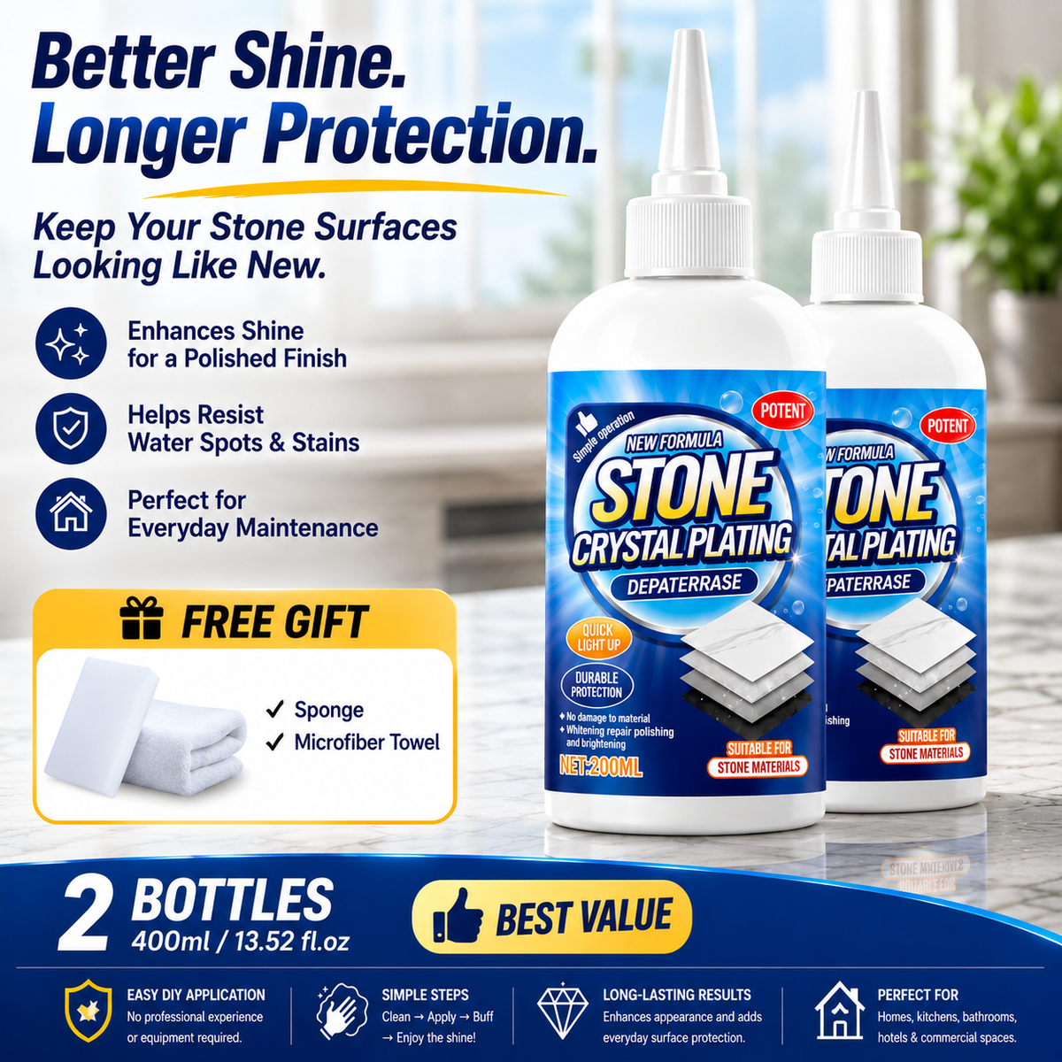 Stone corrosion repair agent