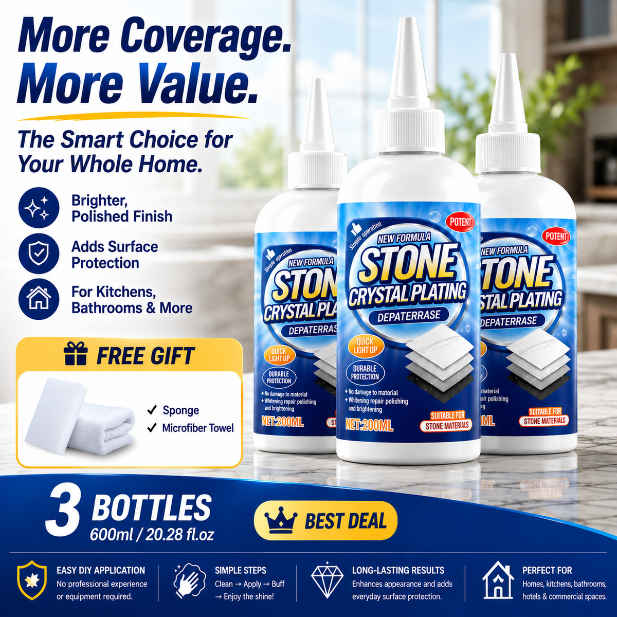 Stone corrosion repair agent
