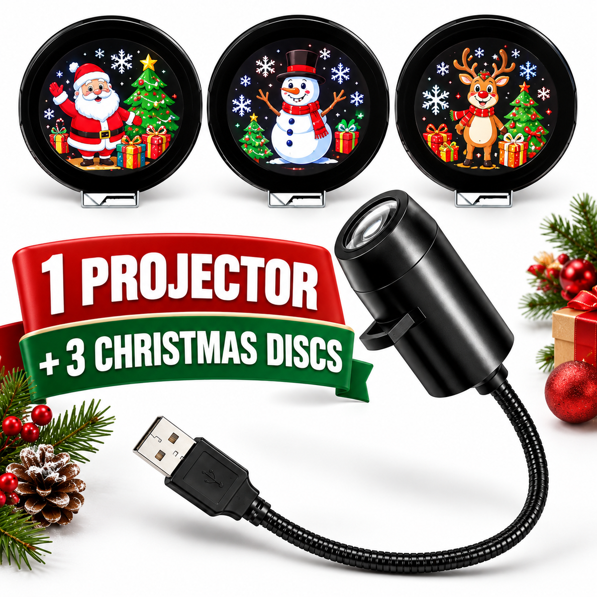 🎄Early Christmas Sales 50% OFF🎄 —Christmas Magic Projector – Plug In & Transform Any Room in Seconds