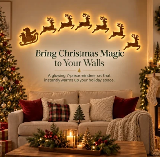 Light up Reindeer Wall Decorations
