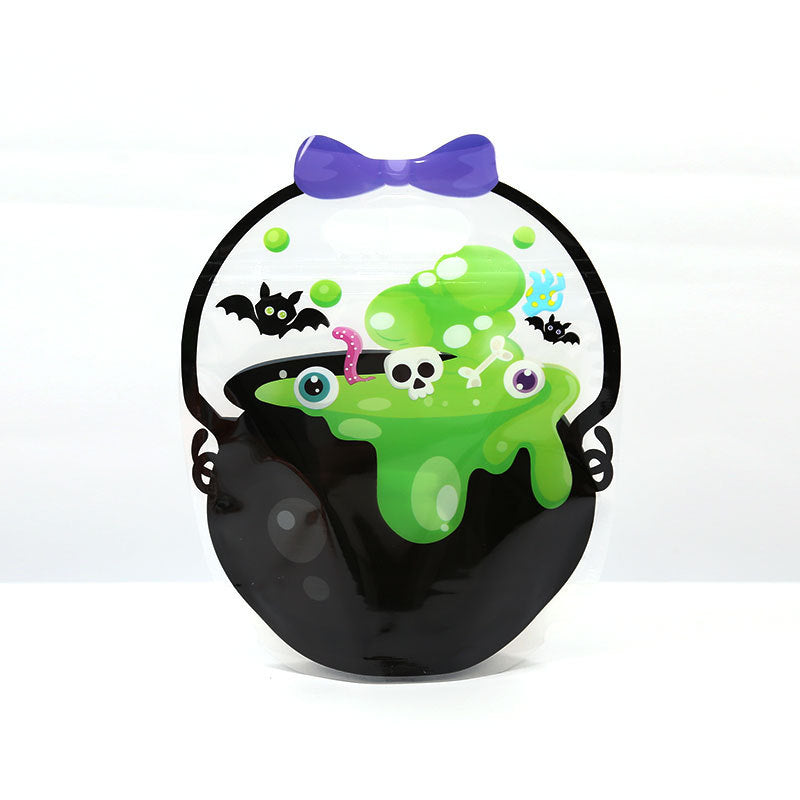 Halloween Transparent Pumpkin Favor Bags