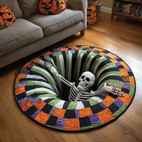Halloween 3D Spooky Round Floor Mat