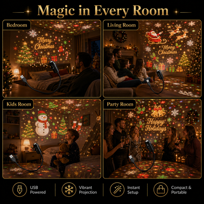 🎄Early Christmas Sales 50% OFF🎄 —Christmas Magic Projector – Plug In & Transform Any Room in Seconds