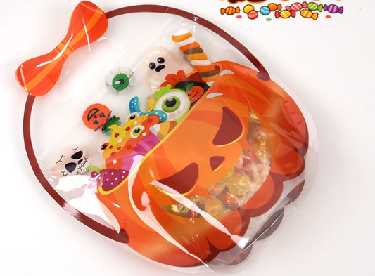 Halloween Transparent Pumpkin Favor Bags