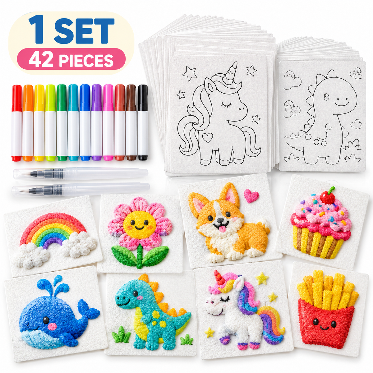 🔥🔥Last Day 69% OFF🔥3D Puffy Texture Paper- Turn Simple Drawings Into Fun Puffy 3D Art🪄