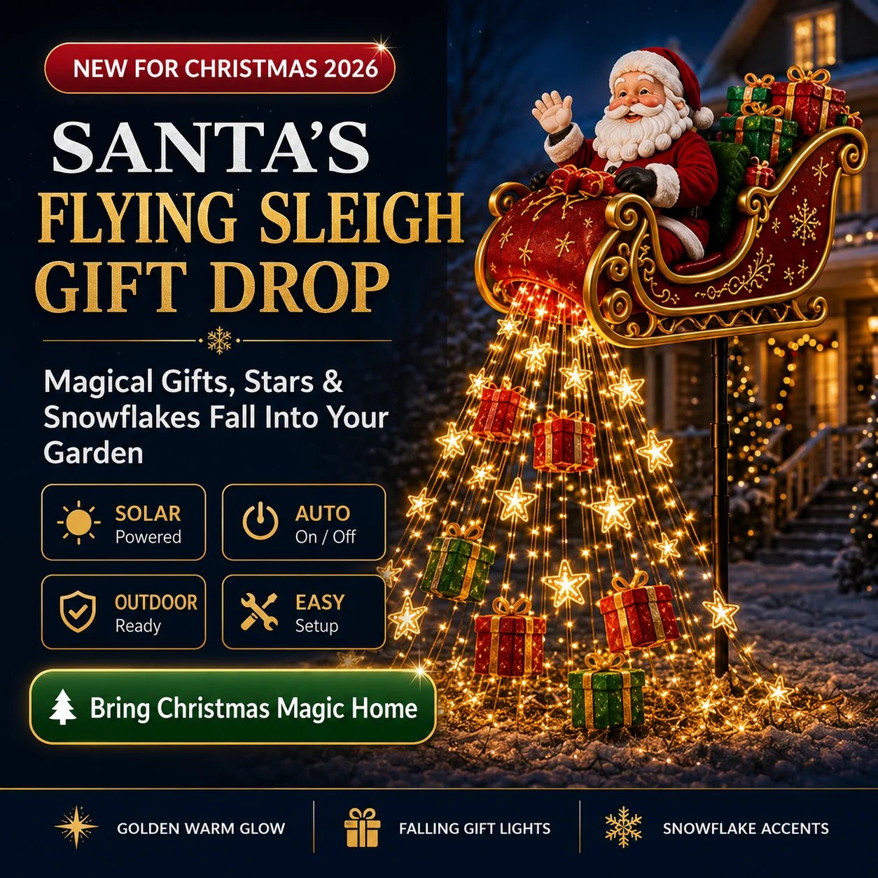 🛷 Santa Sleigh Light