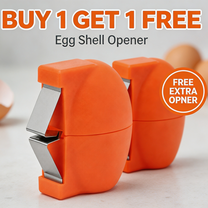 🔥🔥49% OFF Quick & Clean Egg Cracker – Manual Shell Opener with Stainless Steel Cutter