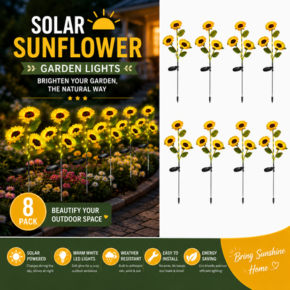 🌻 50% OFF Today | Solar Sunflower Lights – Bright & Beautiful