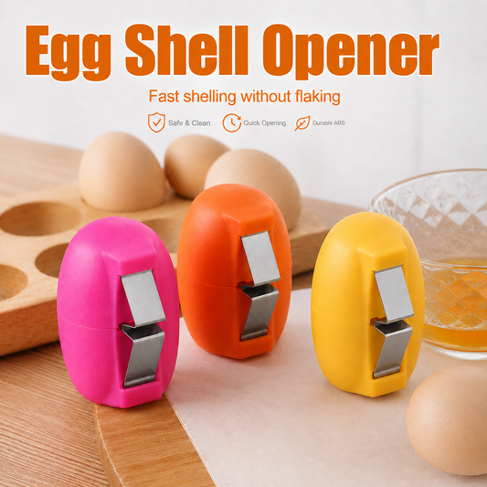 🔥🔥49% OFF Quick & Clean Egg Cracker – Manual Shell Opener with Stainless Steel Cutter