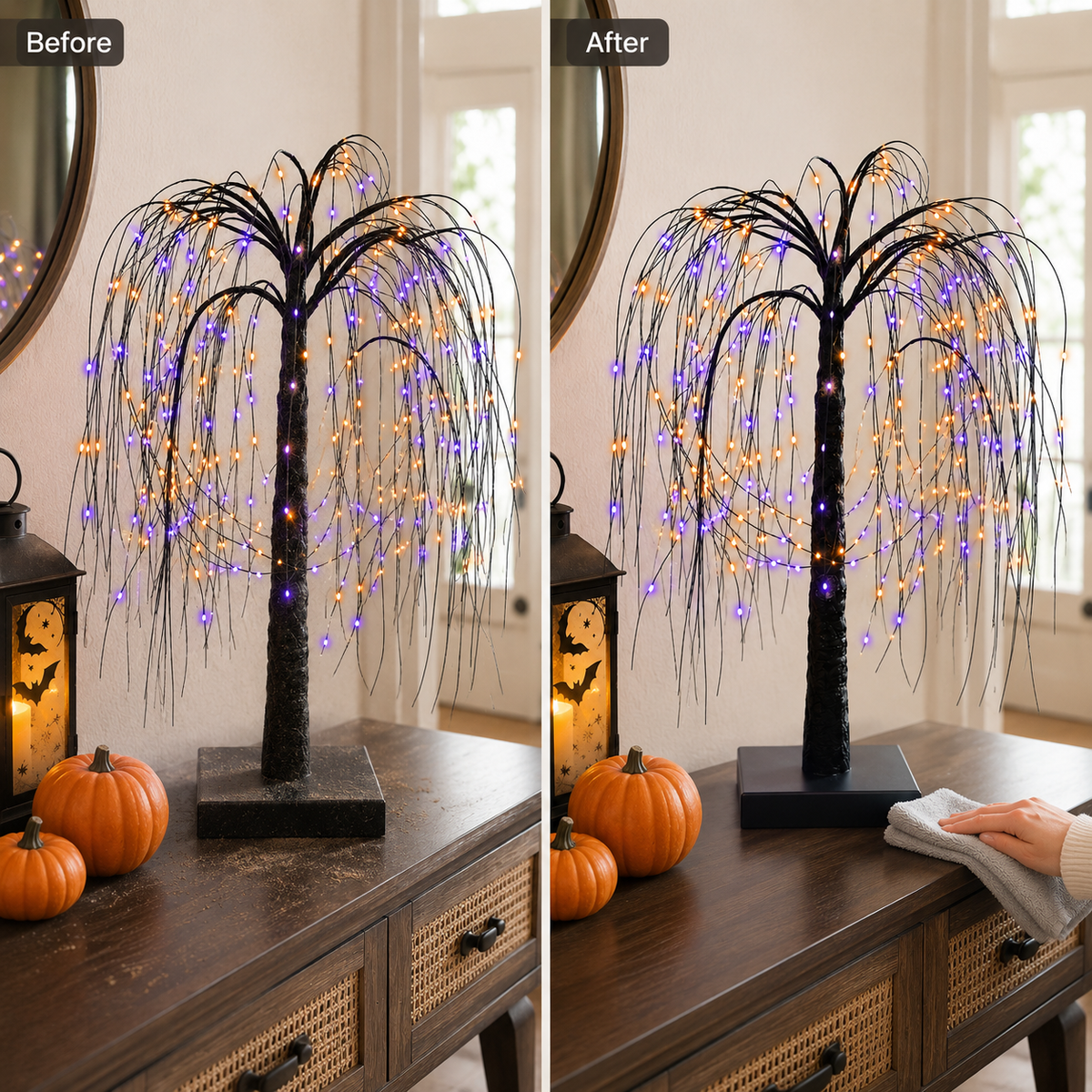 Night Light Artificial Tree