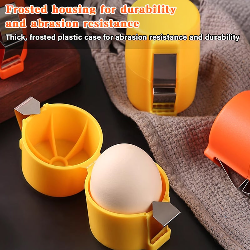 🔥🔥49% OFF Quick & Clean Egg Cracker – Manual Shell Opener with Stainless Steel Cutter