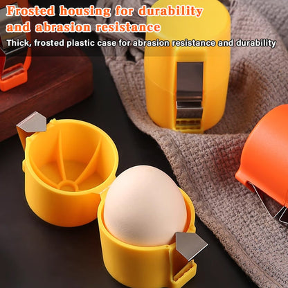 🔥🔥49% OFF Quick & Clean Egg Cracker – Manual Shell Opener with Stainless Steel Cutter