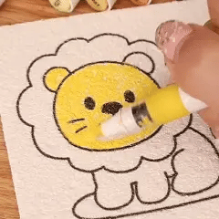 3D Puffy Art water activated transformation