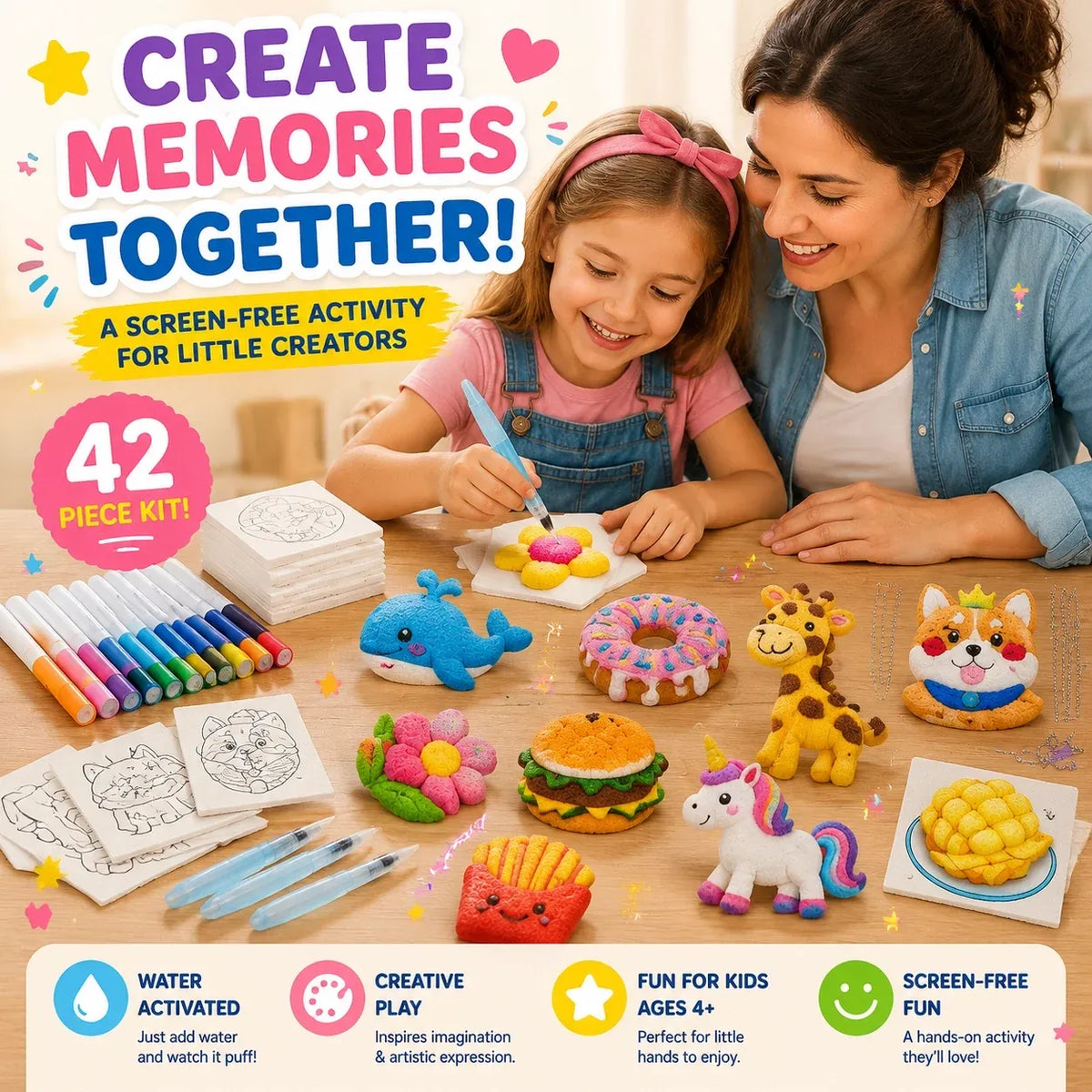 🔥🔥Last Day 69% OFF🔥3D Puffy Texture Paper- Turn Simple Drawings Into Fun Puffy 3D Art🪄